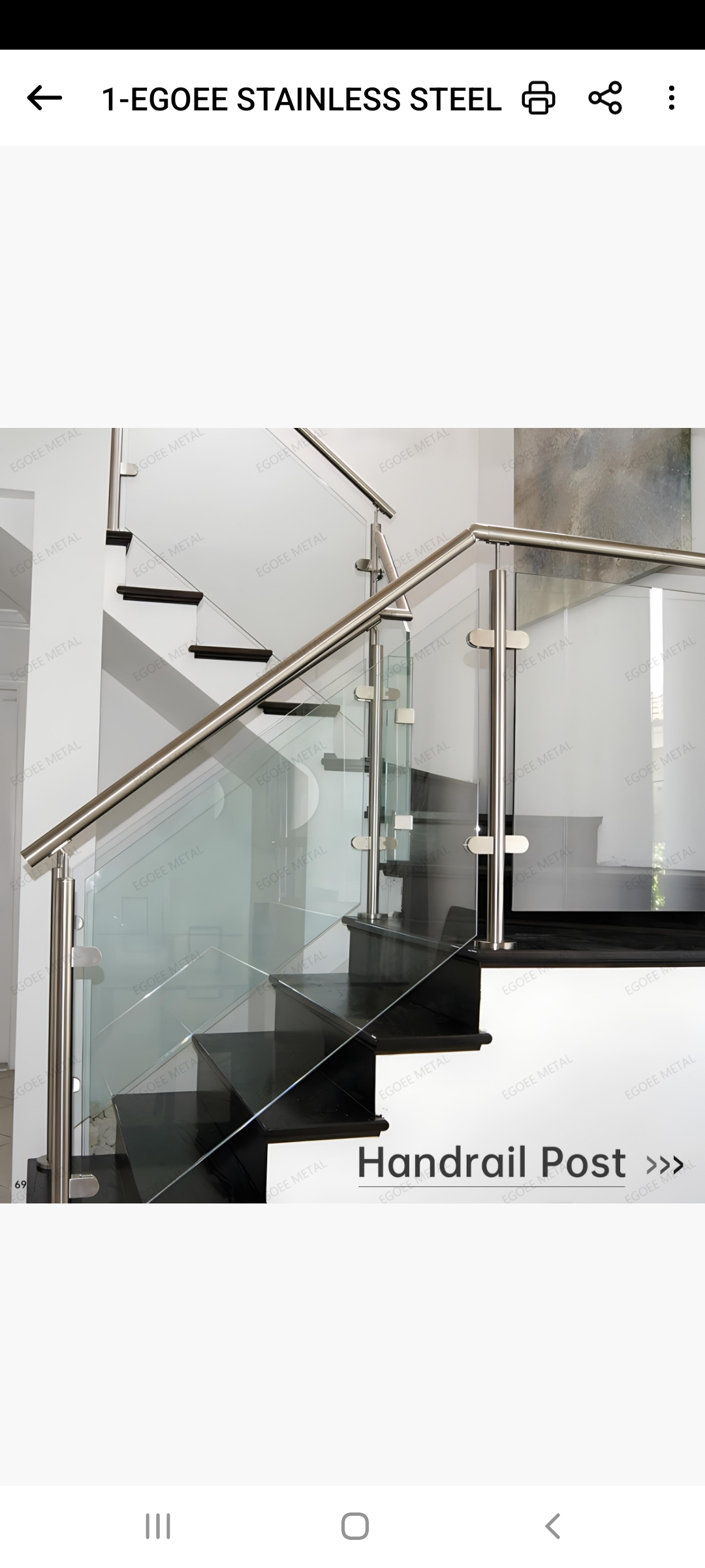 Stainless Steel Handrail Post